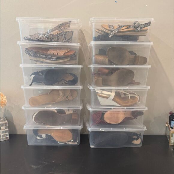 Designer & Trendy Heel/Sandal Lot – 10 Pairs Jessica Simpson, TOMS & More - Picture 5 of 10